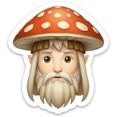 mushroom druid hobbit sticker