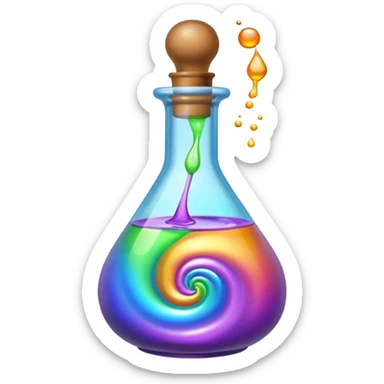 Make a potion bottle sticker
