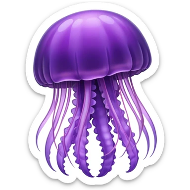 purple jellyfish sticker