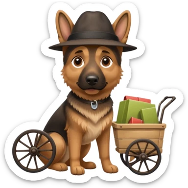  -night-market-vendor-germanshepperd dog sticker