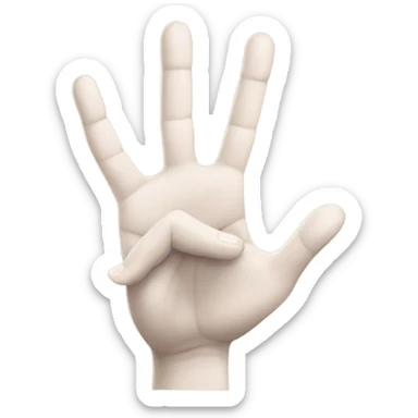 crossing fingers  sticker