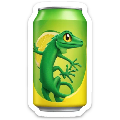 Lemon lizard Energy Drink  sticker