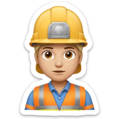 motivational cool looking emoji that fits the phrase "jobs never finished" sticker