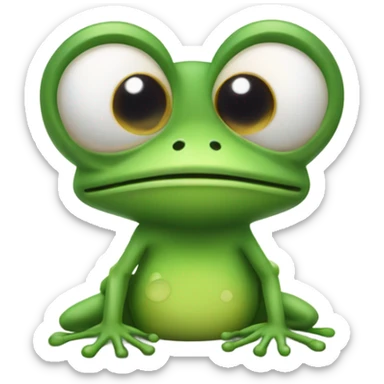Sick frog  sticker