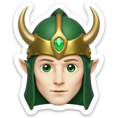 Norse god Loki  sticker