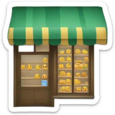 Shop with text "rbc" with mandarin sticker