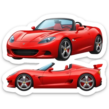Make asports car emoji sticker