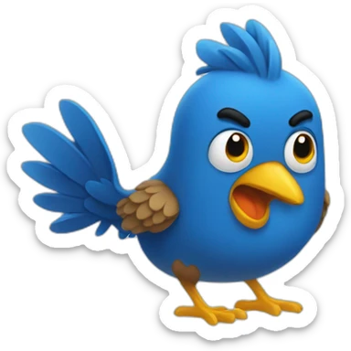 Blaue hacken sticker