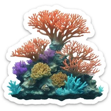 Coral reefs sticker