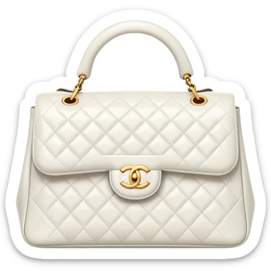 white chanel purse sticker