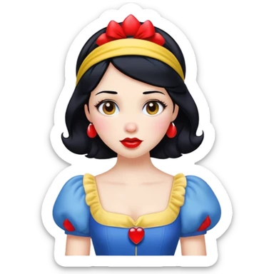 Snow White princess sticker