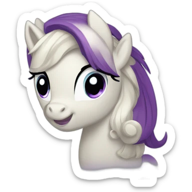 Rarity from my little pony sticker
