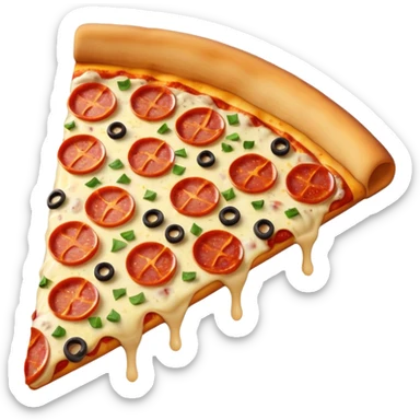 junk food pizza slice sticker