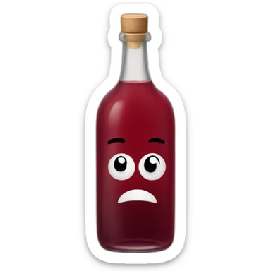 sad red wine vinegar sticker