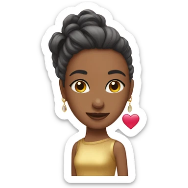 Glamour heart sticker