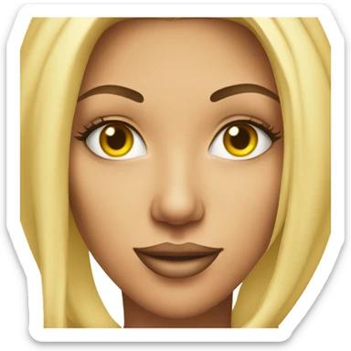 samantha saint face yellow emoji skin sticker