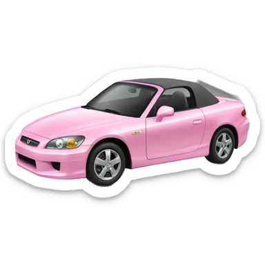 Pink Honda car  sticker