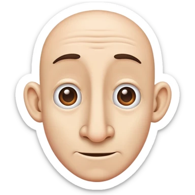 character with a big nose sticker