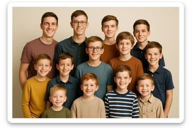 10 11 uoshli bolaning akalarini tasvirlab ber orqa fonda hech qanday narsa bo'lmasin sticker