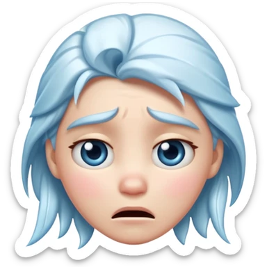  frozen distraught iOS emoji sticker