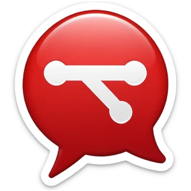 Slack emoji icon chat bubble with diagonal no entry symbol overlay and tiny external link icon, conversation blocked on external party, simple high contrast sticker