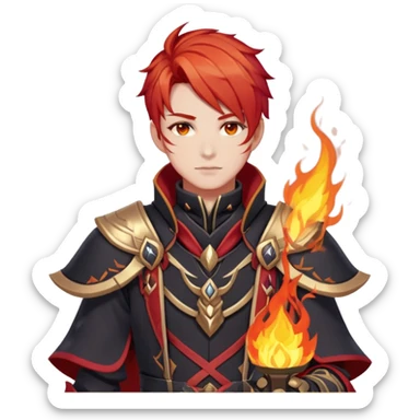 Mavuika The Pyro Archon from Genshin Impact sticker