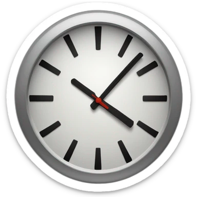 Clock 15 minutes sticker