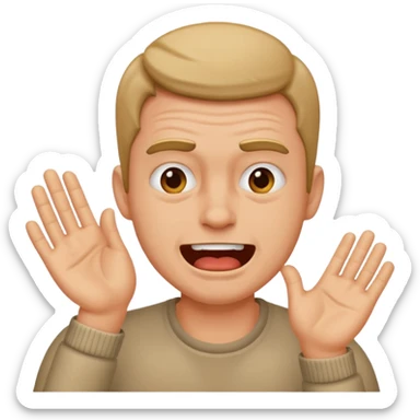 A guy slapping himself sticker