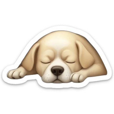 Dog sleep and snoring  sticker
