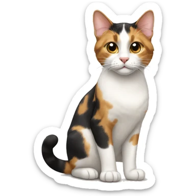 Cambodia calico cat sticker