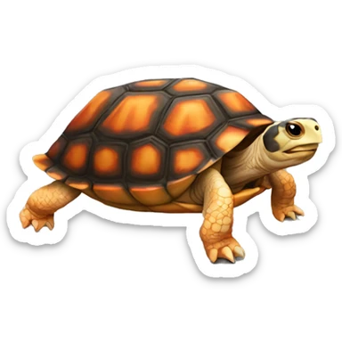 Red footed tortoise  sticker