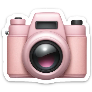 Aesthetic pink camera sticker