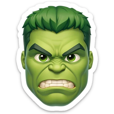 Super hero hulk sticker