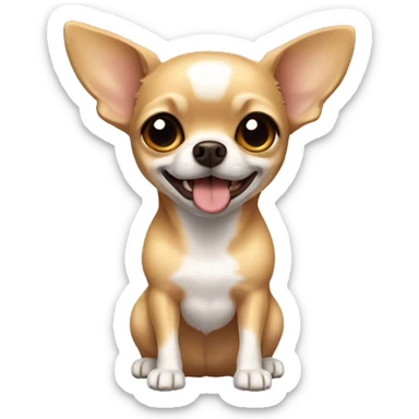Golden chihuahua short hair brown eyes sticker