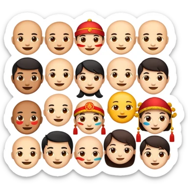 Chinese theme emoji sticker