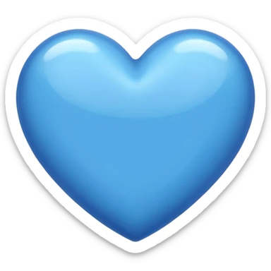 Coração azul sticker