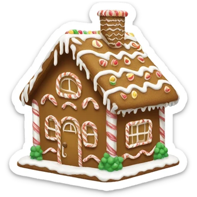 Gingerbread house sticker