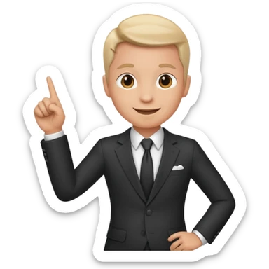 A consultant showing the path to sucess sticker