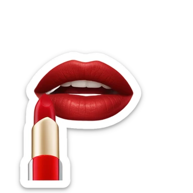 Dior red lipstick sticker