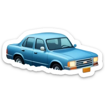 showing a flood disaster scene with strong water waves overflowing streets, partially submerged houses and cars, dark cloudy sky sticker