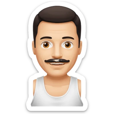 crea un emoji de freddy mercury sticker