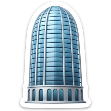 Dome Tower – Tall skyscraper covered by a glass dome.
 sticker