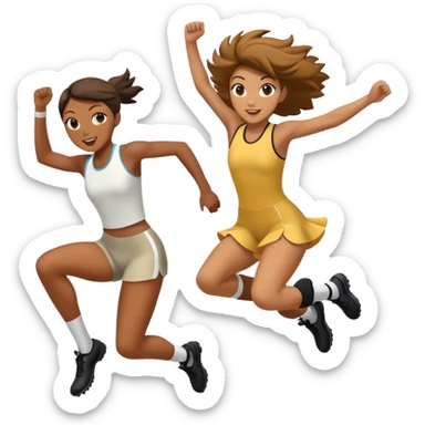 tamie smith and mai baum jumping xc sticker