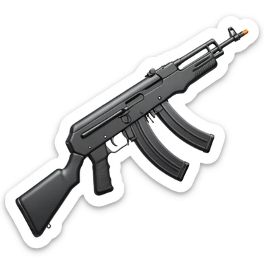 Kalashnikov assault rifle sticker