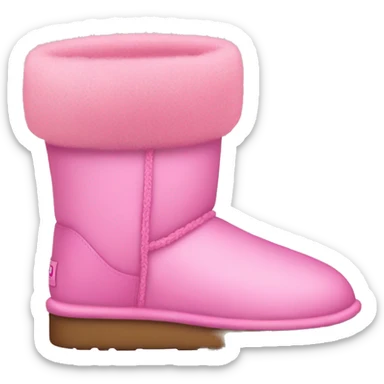 Pink uggs with pink pew  sticker