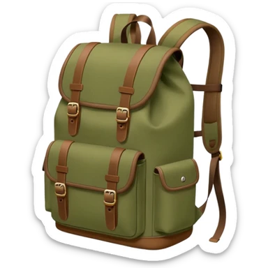 Backpack – sturdy with straps sticker