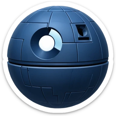 deathstar blueberry sticker