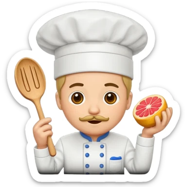 El chorro de chef sin fondo negro sticker