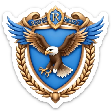 Hogwarts Ravenclaw crest Eagle sticker