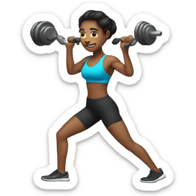 Me working out and being very fit sticker
